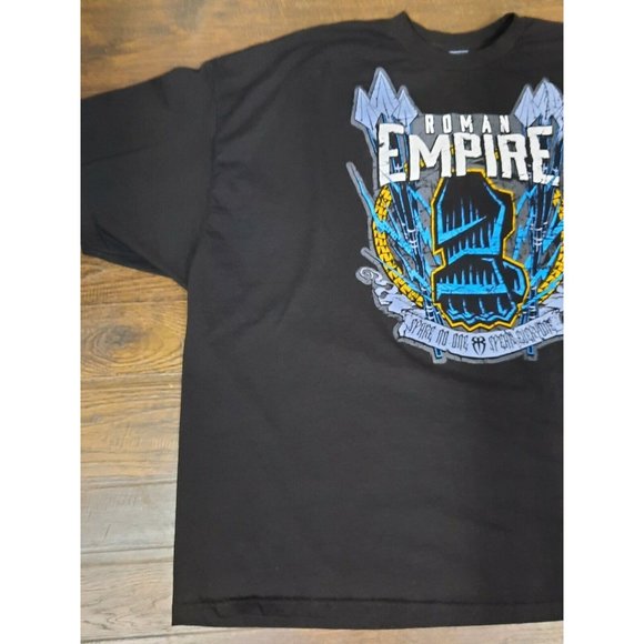 WWE Roman Empire T-Shirt 5XL XXXXXL Reigns "Spare No One Spear Everyone" Shield - Picture 4 of 12